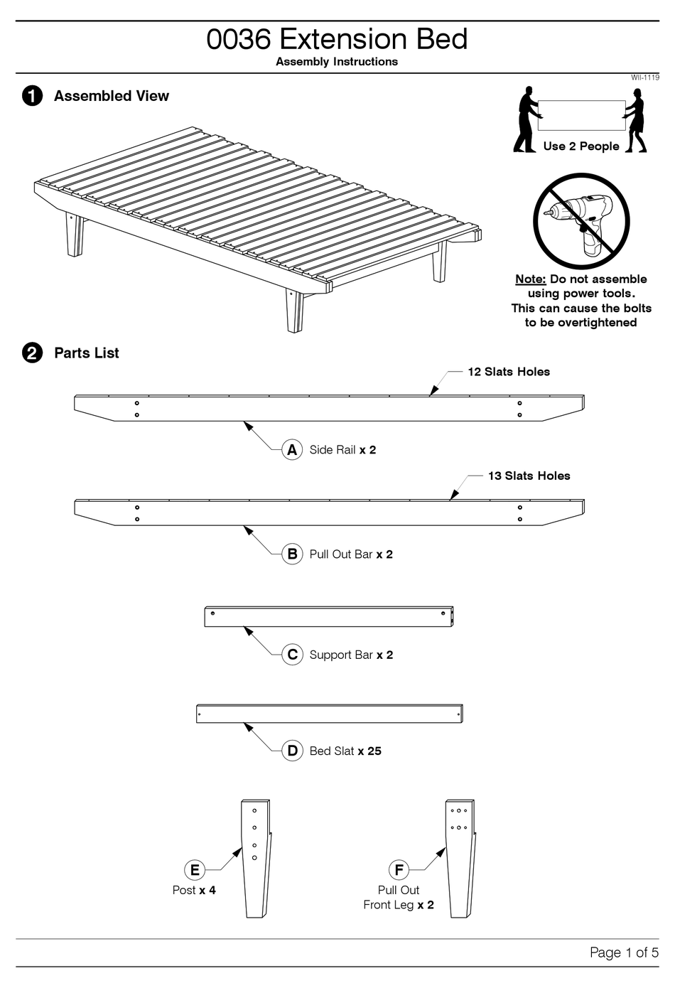 BAXTON STUDIO EXTENSION BED 0036 ASSEMBLY INSTRUCTIONS Pdf Download