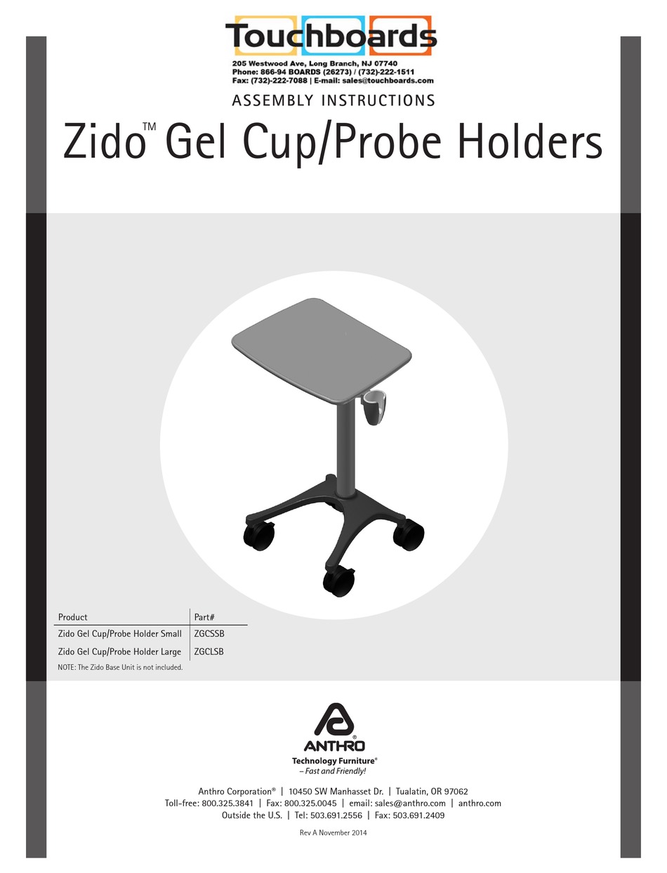 ANTHRO ZIDO ZGCSSB ASSEMBLY INSTRUCTIONS Pdf Download ManualsLib