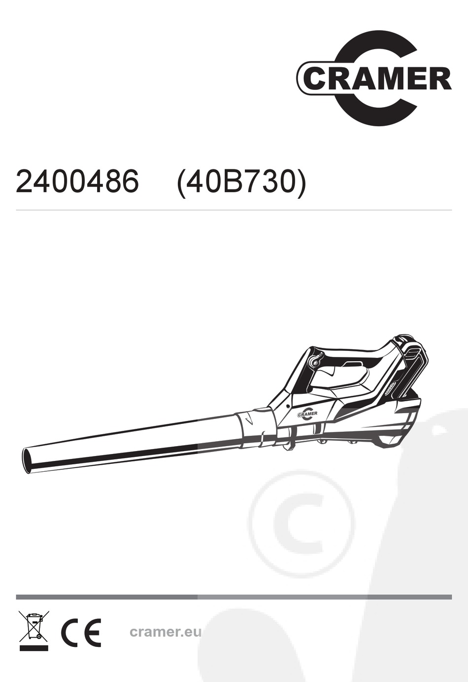 CRAMER 40B730 ORIGINAL INSTRUCTIONS MANUAL Pdf Download ManualsLib