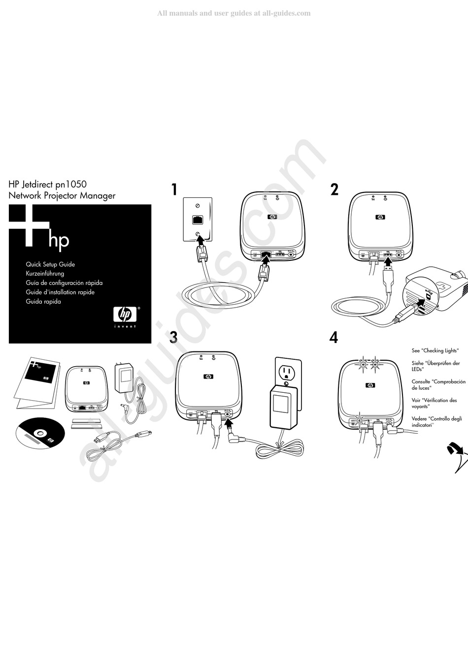 HP JETDIRECT PN1050 QUICK SETUP MANUAL Pdf Download ManualsLib