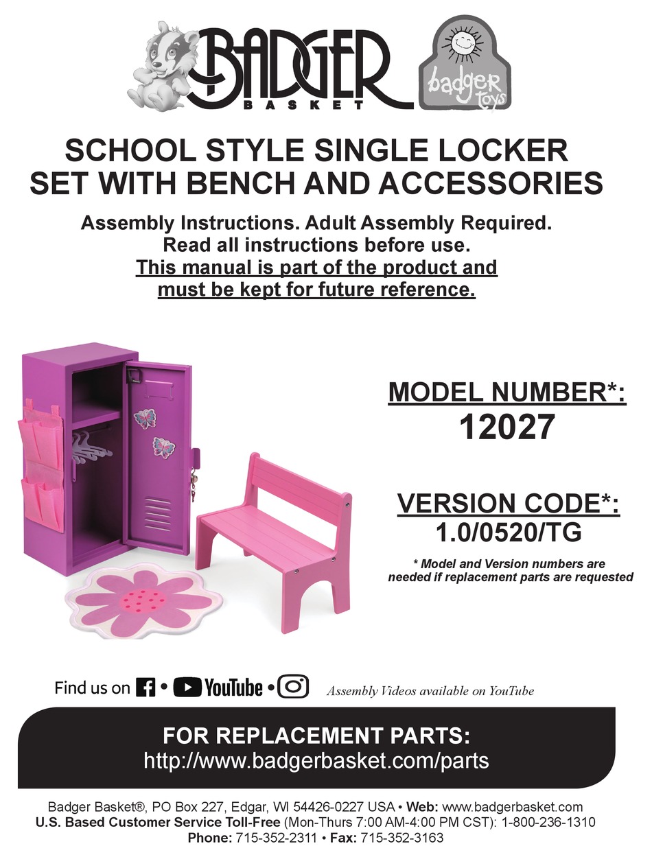 BADGER BASKET 12027 ASSEMBLY INSTRUCTIONS Pdf Download ManualsLib