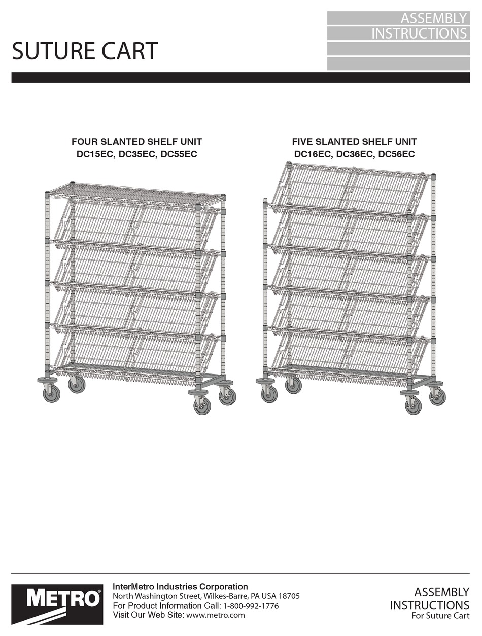 METRO DATAVAC DC15EC ASSEMBLY INSTRUCTIONS Pdf Download ManualsLib