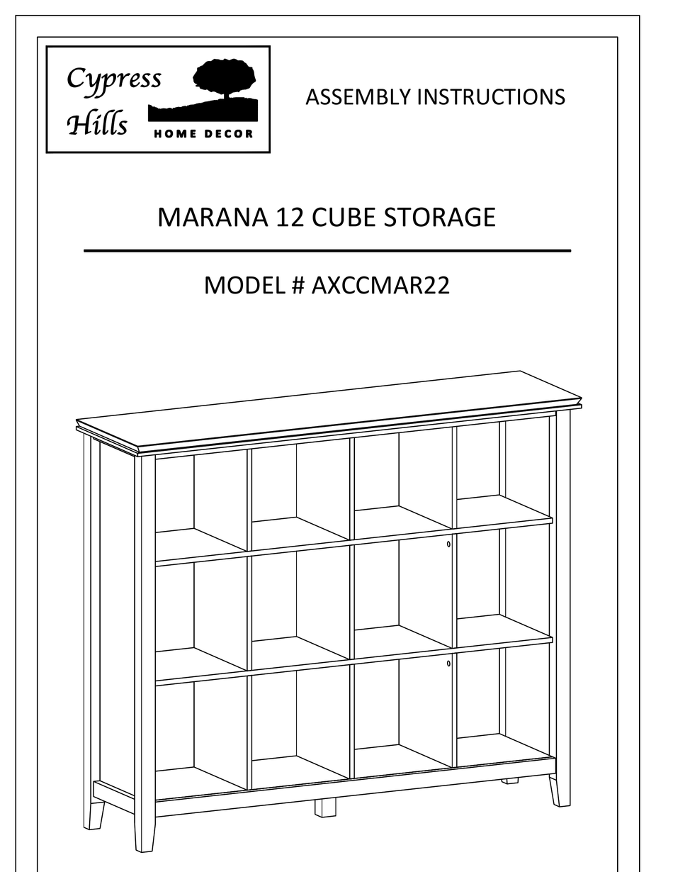 CYPRESS HILLS MARANA AXCCMAR22 ASSEMBLY INSTRUCTIONS MANUAL Pdf