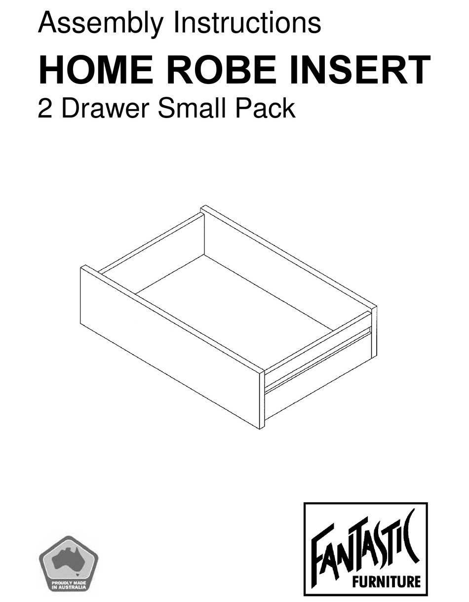 FANTASTIC FURNITURE HOME ROBE INSERT ASSEMBLY INSTRUCTIONS Pdf Download ManualsLib