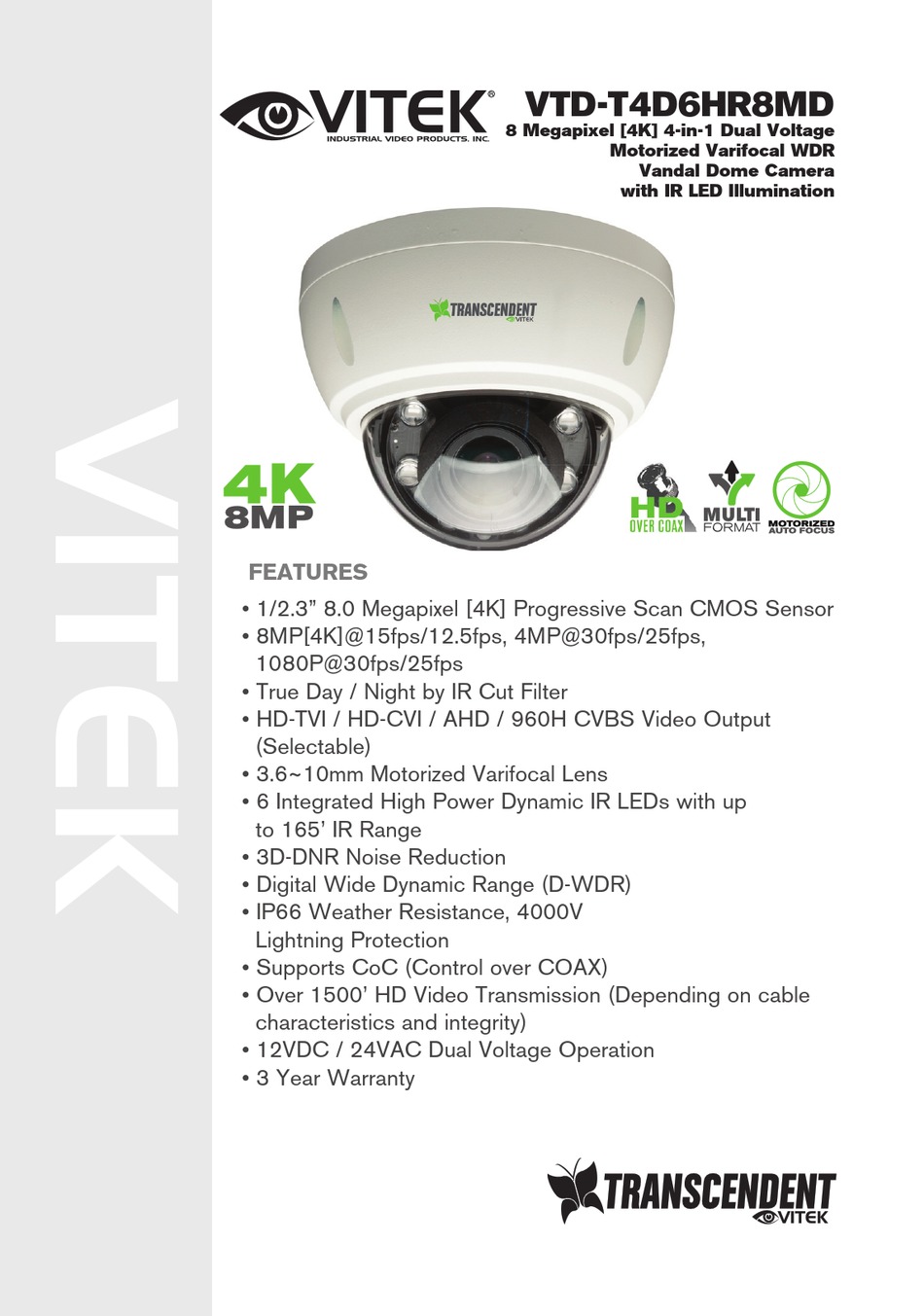 VITEK TRANSCENDENT VTDT4D6HR8MD MANUAL Pdf Download ManualsLib