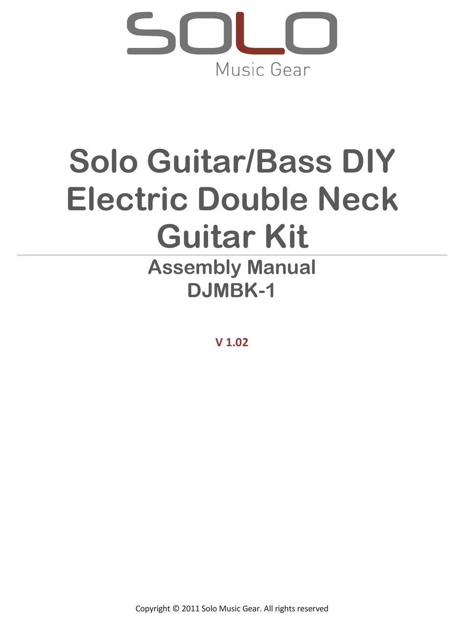 SOLO MUSIC GEAR DJMBK1 ASSEMBLY MANUAL Pdf Download ManualsLib