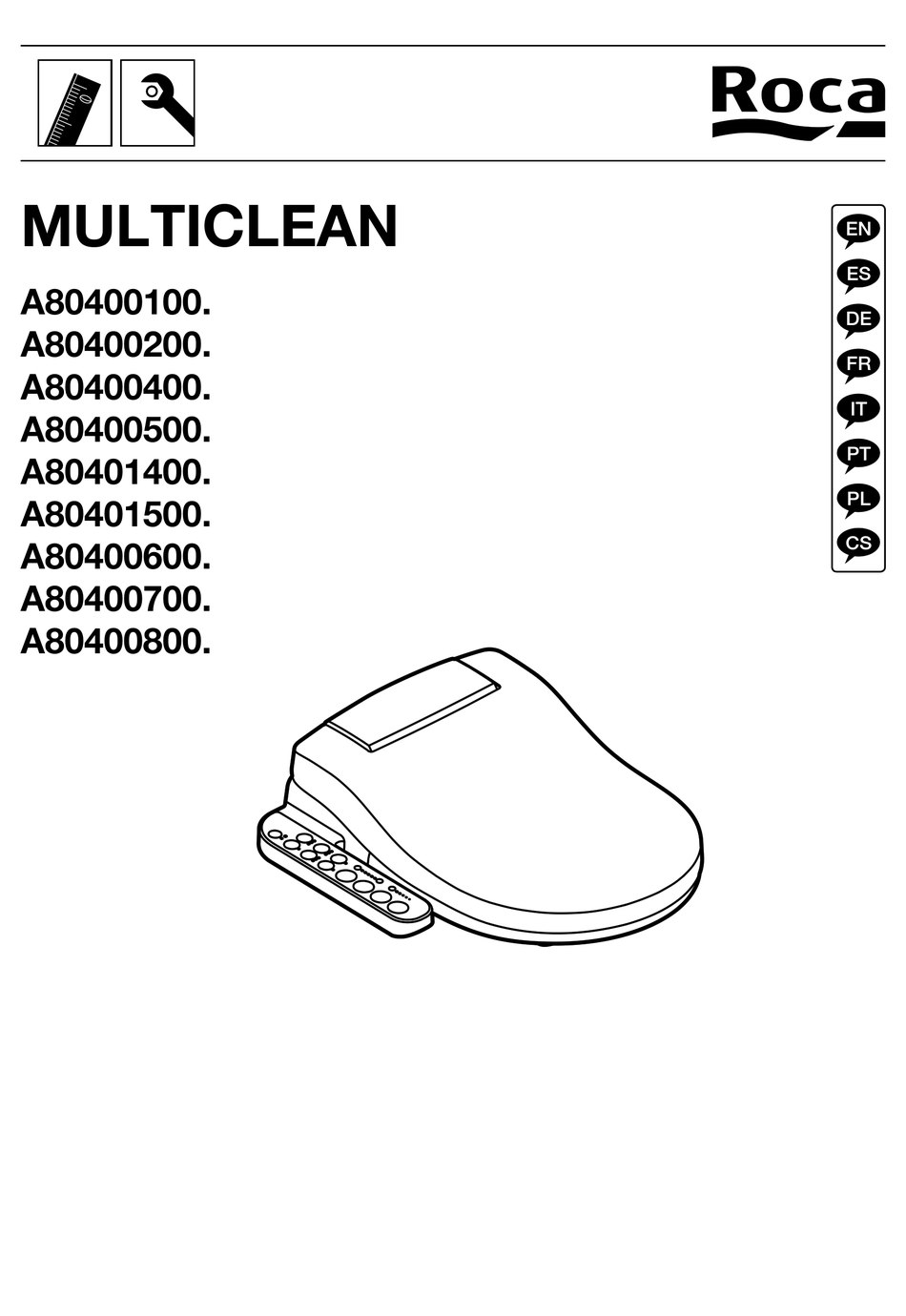 ROCA MULTICLEAN A80400100 GENERAL INSTALLATION INSTRUCTIONS Pdf