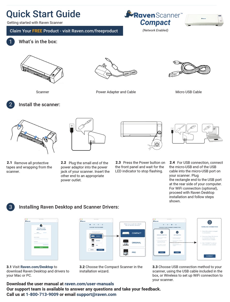 RAVEN SCANNER COMPACT QUICK START MANUAL Pdf Download ManualsLib