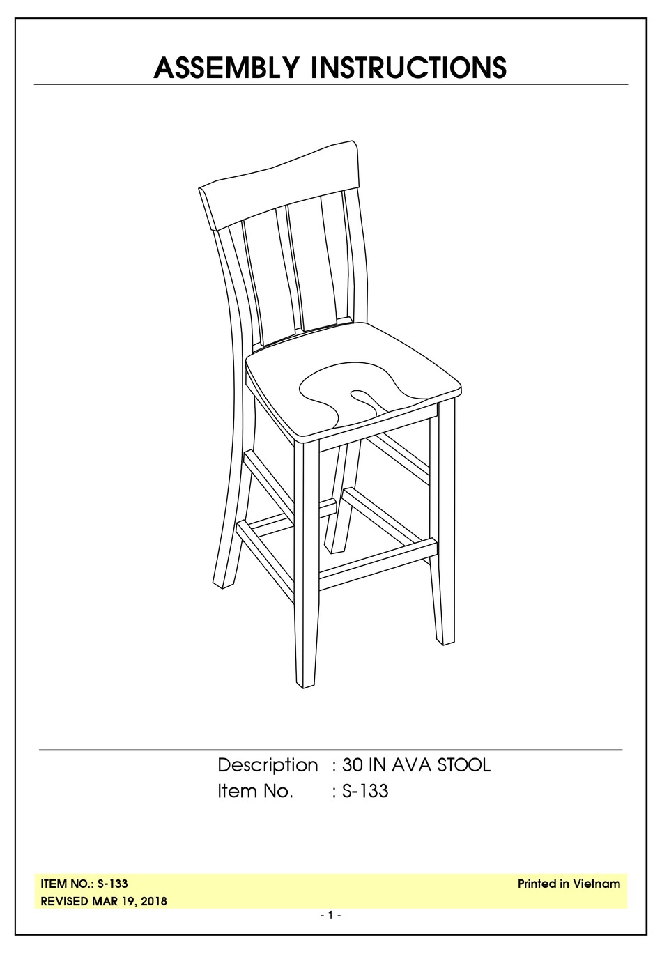 WHITEWOOD FURNITURE S133 ASSEMBLY INSTRUCTIONS Pdf Download ManualsLib