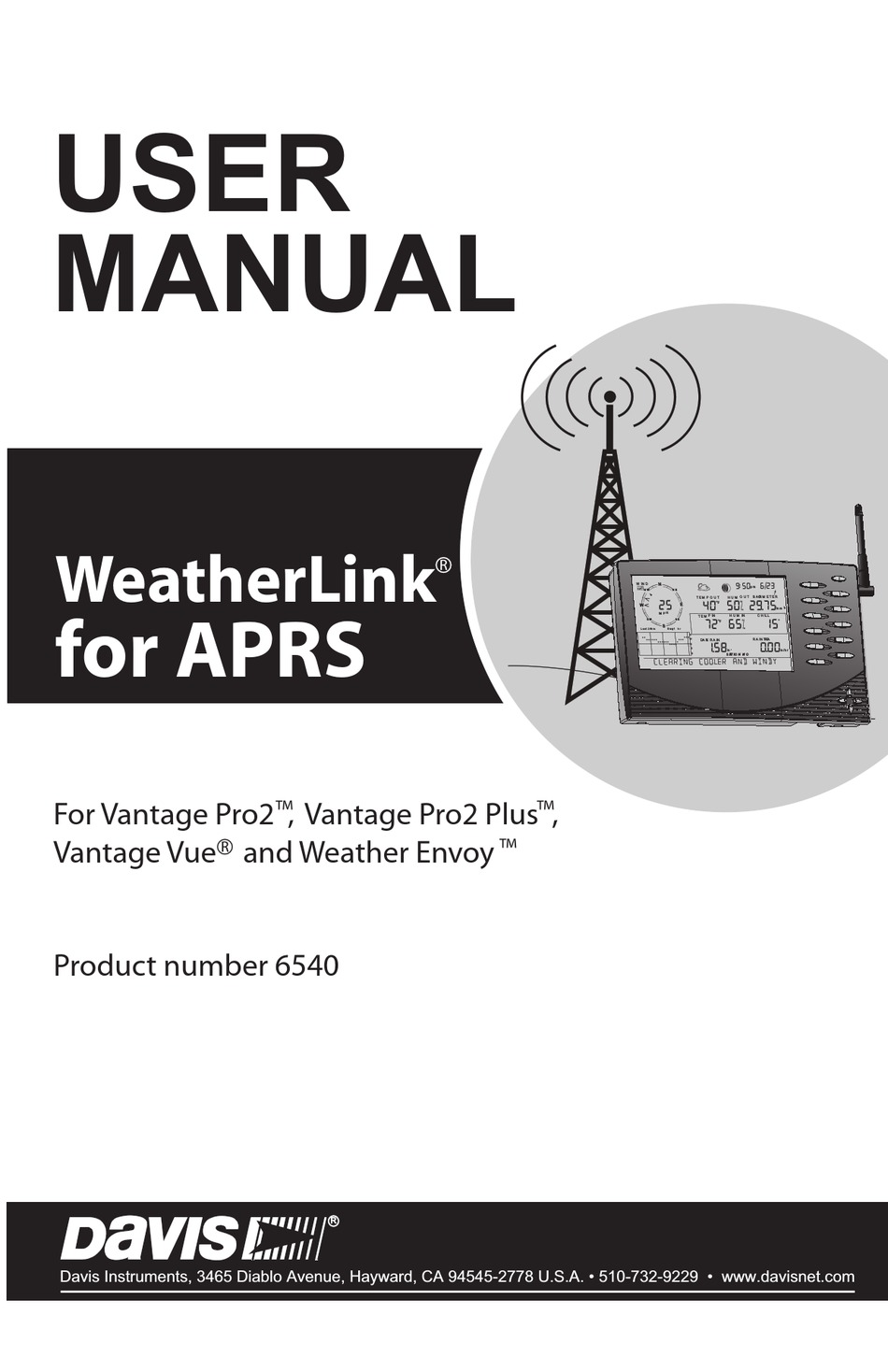 DAVIS WEATHERLINK 6540 USER MANUAL Pdf Download ManualsLib