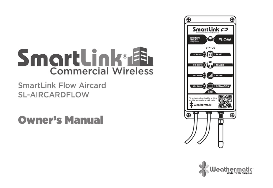 WEATHERMATIC SMARTLINK SLAIRCARDFLOW OWNER