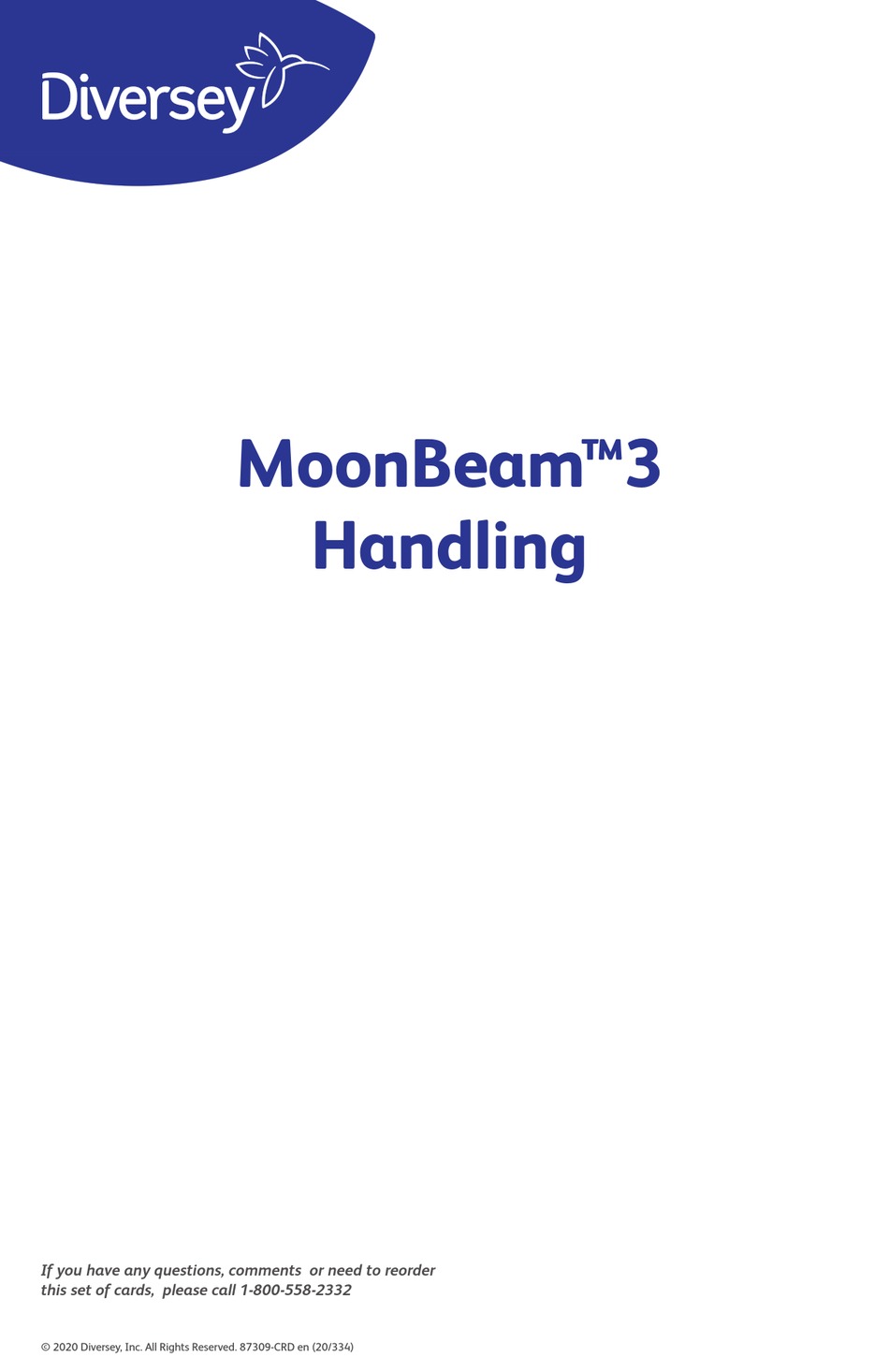 DIVERSEY MOONBEAM 3 MANUAL Pdf Download ManualsLib