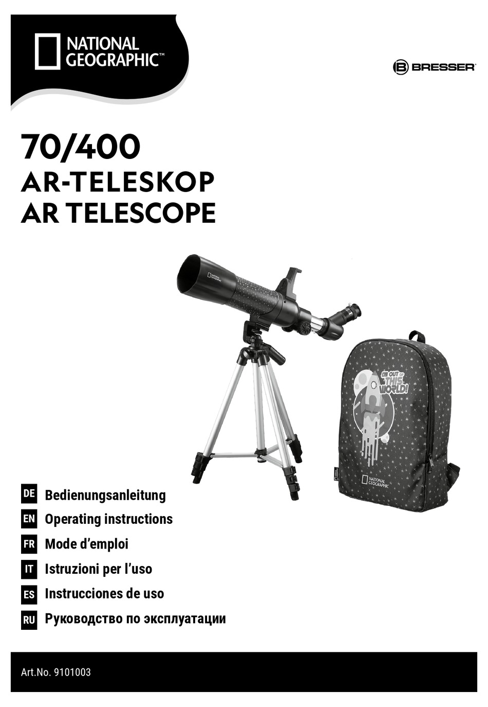 BRESSER NATIONAL GEOGRAPHIC 70/400 OPERATING INSTRUCTIONS MANUAL Pdf