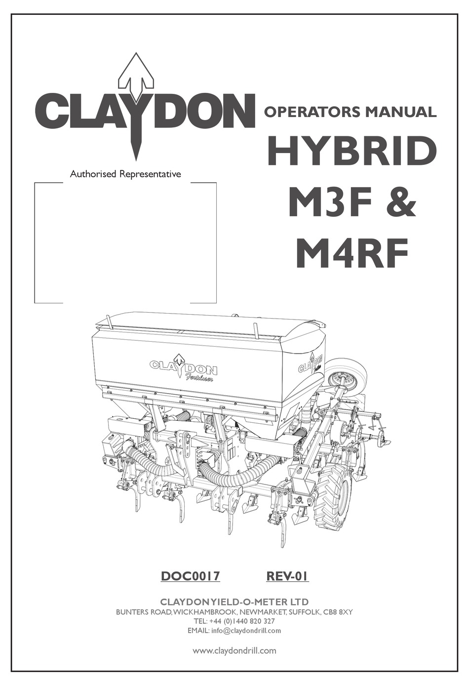 CLAYDON HYBRID M3F OPERATOR'S MANUAL Pdf Download ManualsLib