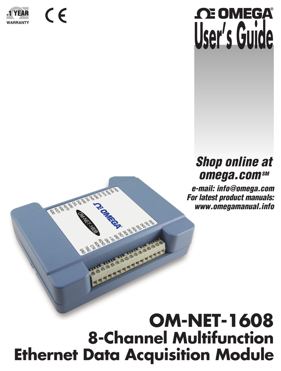 OMEGA USER MANUAL Pdf Download ManualsLib