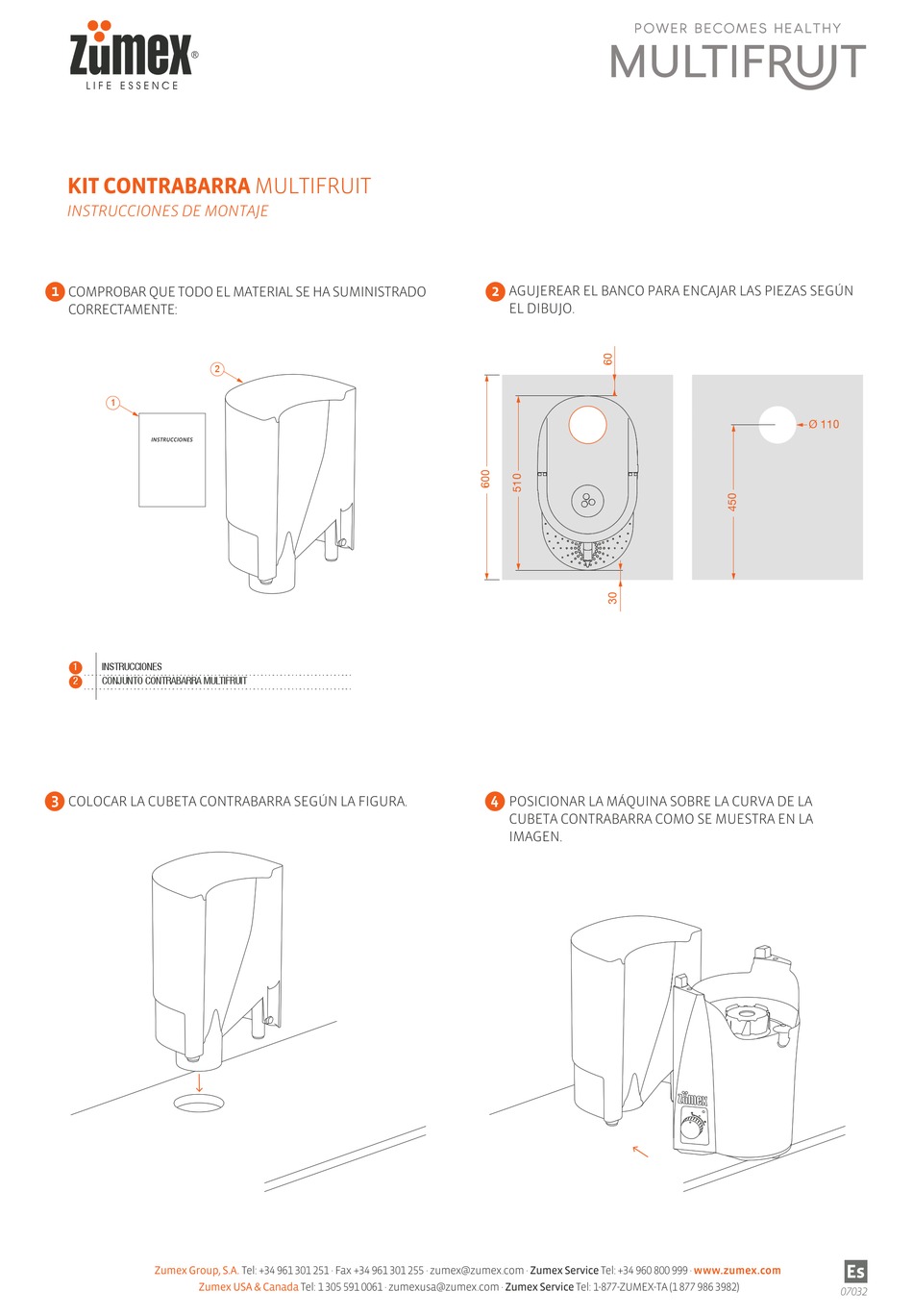 ZUMEX MULTIFRUIT ASSEMBLY INSTRUCTIONS Pdf Download ManualsLib