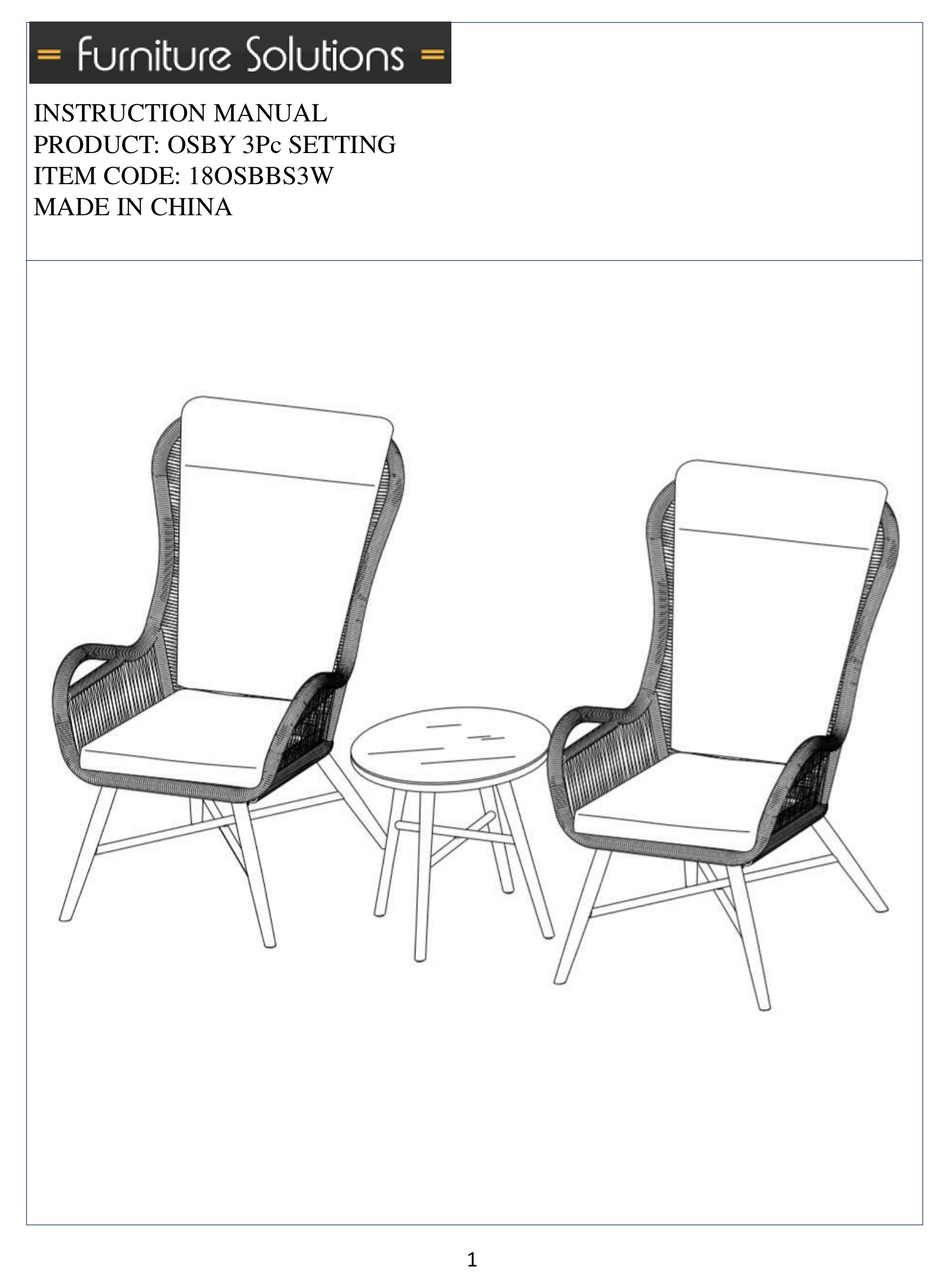 FURNITURE SOLUTIONS OSBY 3PC INSTRUCTION MANUAL Pdf Download ManualsLib