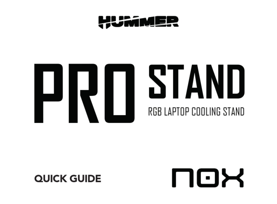 nox-hummer-pro-stand-quick-manual-pdf-download-manualslib