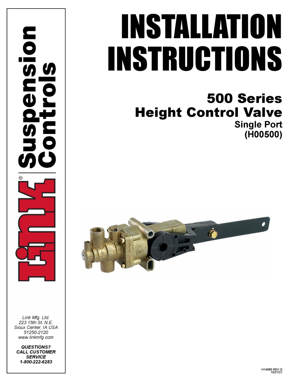 LINK 500 SERIES INSTALLATION INSTRUCTIONS Pdf Download ManualsLib