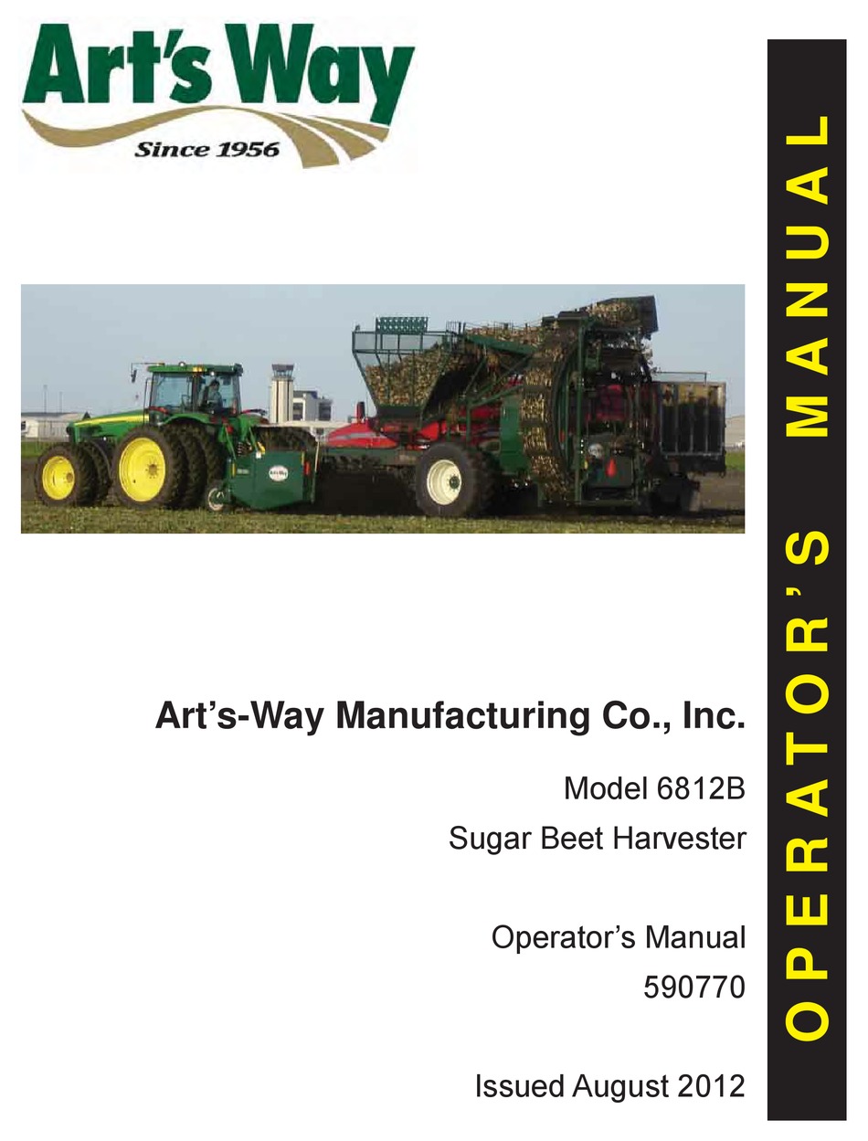 ART'SWAY MANUFACTURING 6812B OPERATOR'S MANUAL Pdf Download ManualsLib
