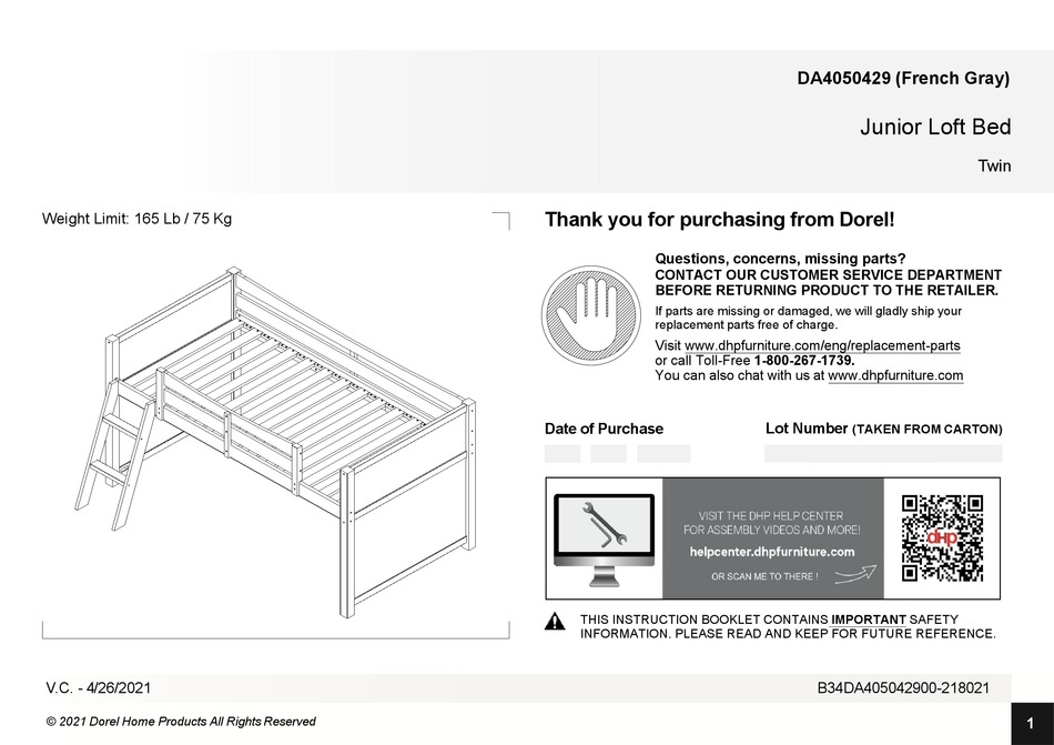 DHP DA4050429 MANUAL Pdf Download ManualsLib