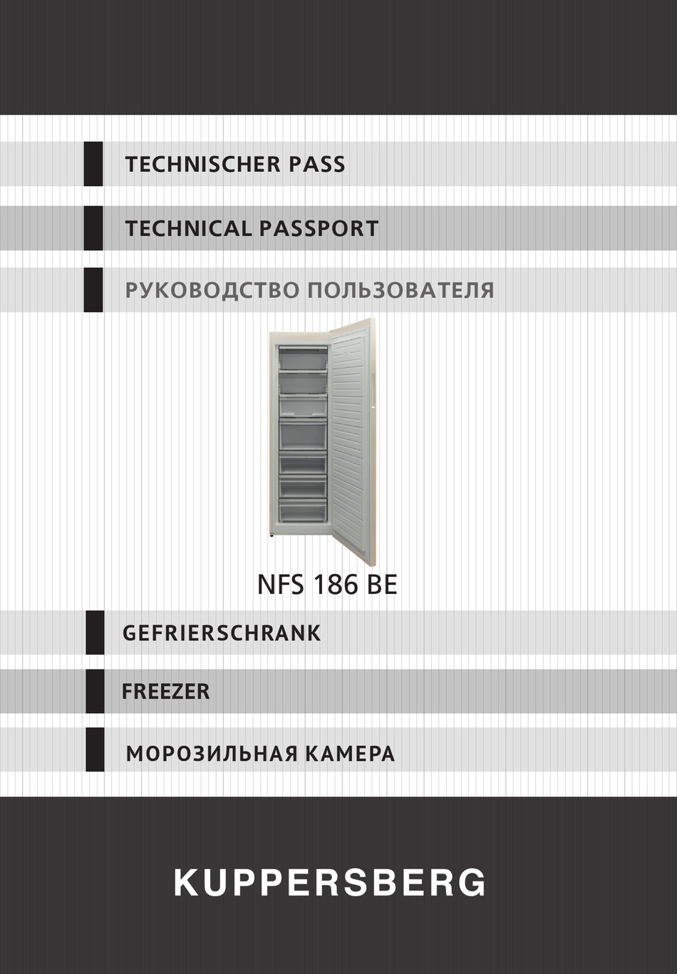 KUPPERSBERG NFS 186 BE TECHNICAL PASSPORT Pdf Download | ManualsLib