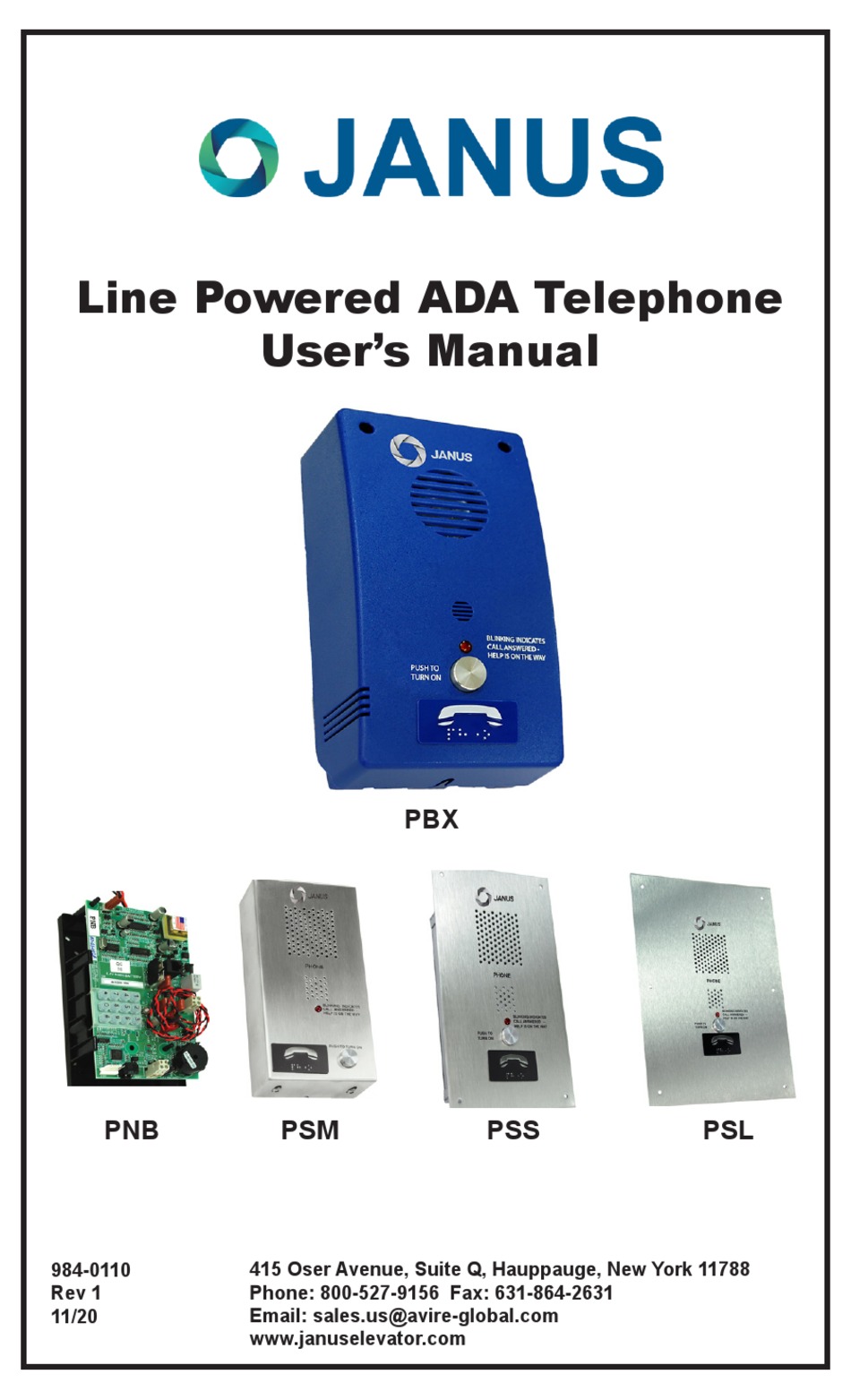 JANUS PBX USER MANUAL Pdf Download ManualsLib