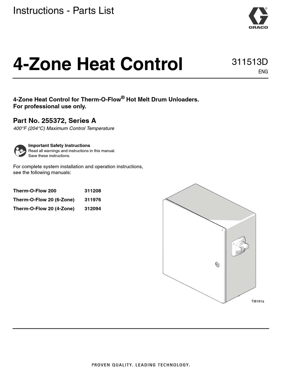 GRACO THERMOFLOW 200 INSTRUCTIONSPARTS LIST MANUAL Pdf Download