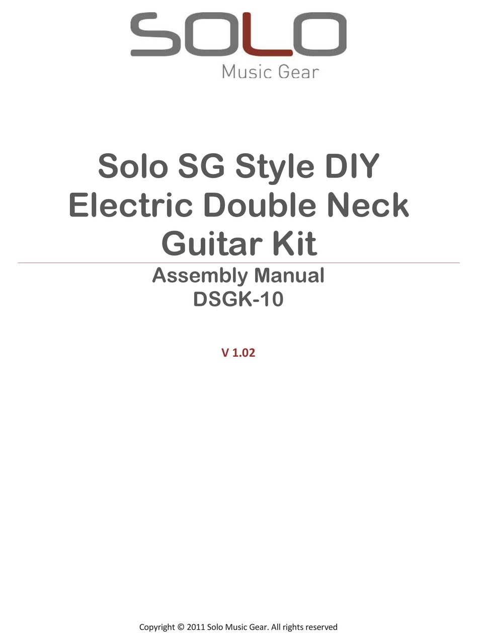 SOLO MUSIC GEAR DSGK10 ASSEMBLY MANUAL Pdf Download ManualsLib