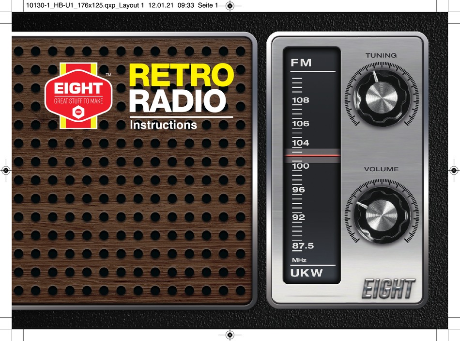 EIGHT RETRO RADIO INSTRUCTIONS MANUAL Pdf Download ManualsLib