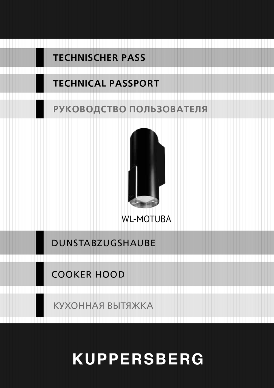 KUPPERSBERG WL-MOTUBA TECHNICAL PASSPORT Pdf Download | ManualsLib