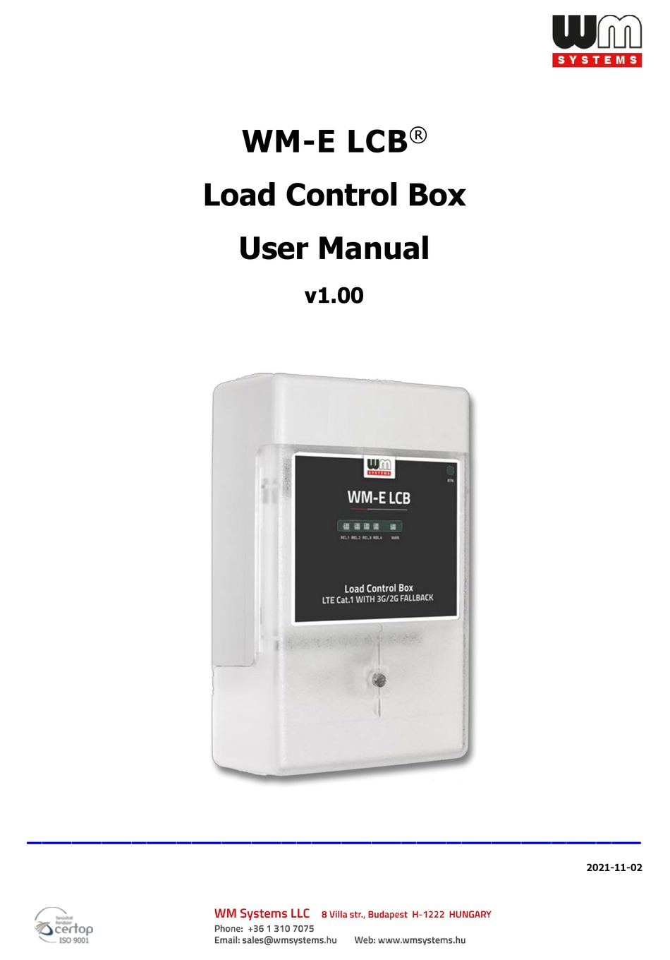 WM SYSTEMS E LCB USER MANUAL Pdf Download ManualsLib