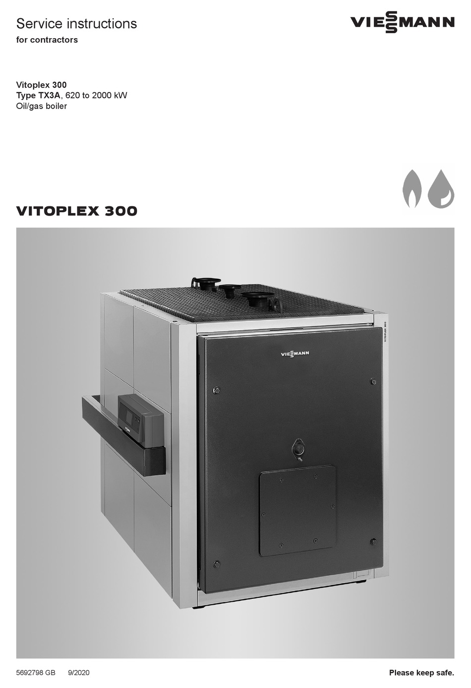 VIESSMANN VITOPLEX 300 SERVICE INSTRUCTIONS MANUAL Pdf Download ...