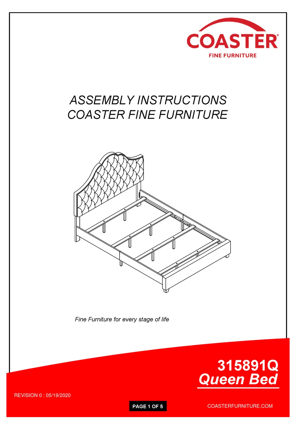 COASTER 315891Q ASSEMBLY INSTRUCTIONS MANUAL Pdf Download ManualsLib