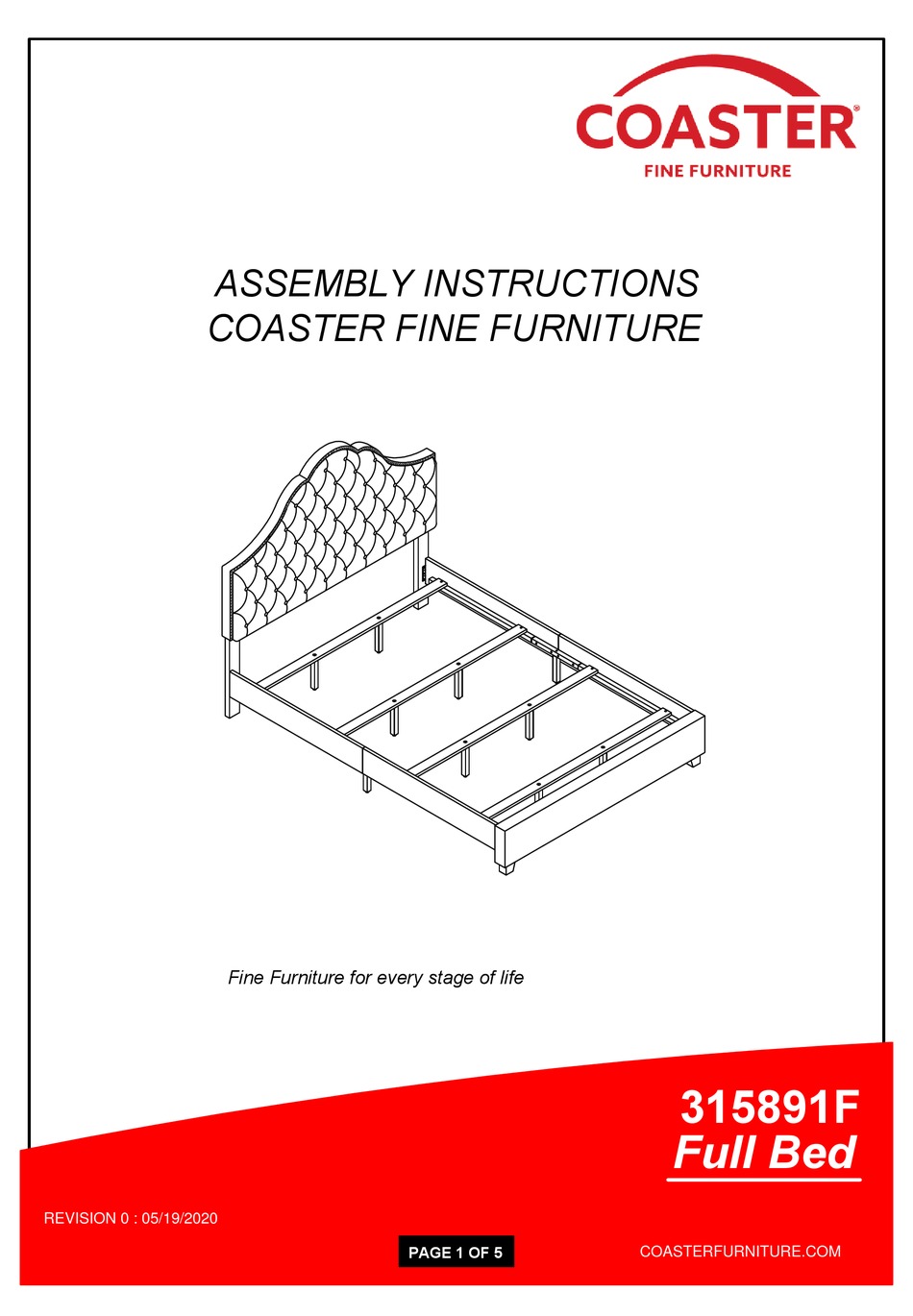 COASTER 315891F ASSEMBLY INSTRUCTIONS MANUAL Pdf Download ManualsLib