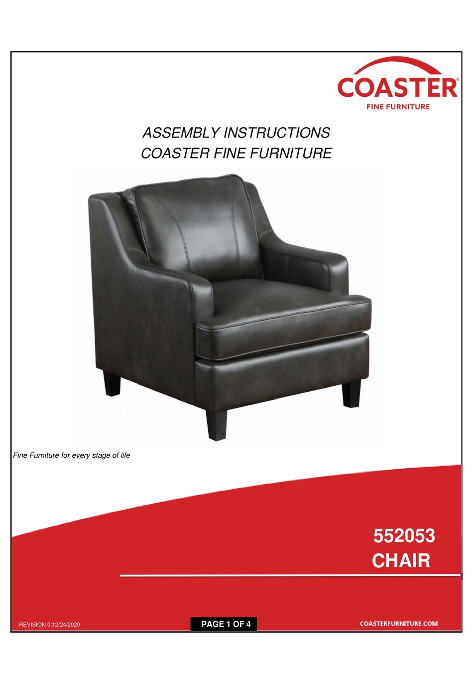 COASTER 552053 ASSEMBLY INSTRUCTIONS Pdf Download ManualsLib