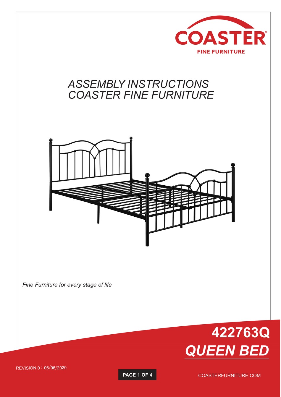COASTER 422763Q ASSEMBLY INSTRUCTIONS Pdf Download ManualsLib