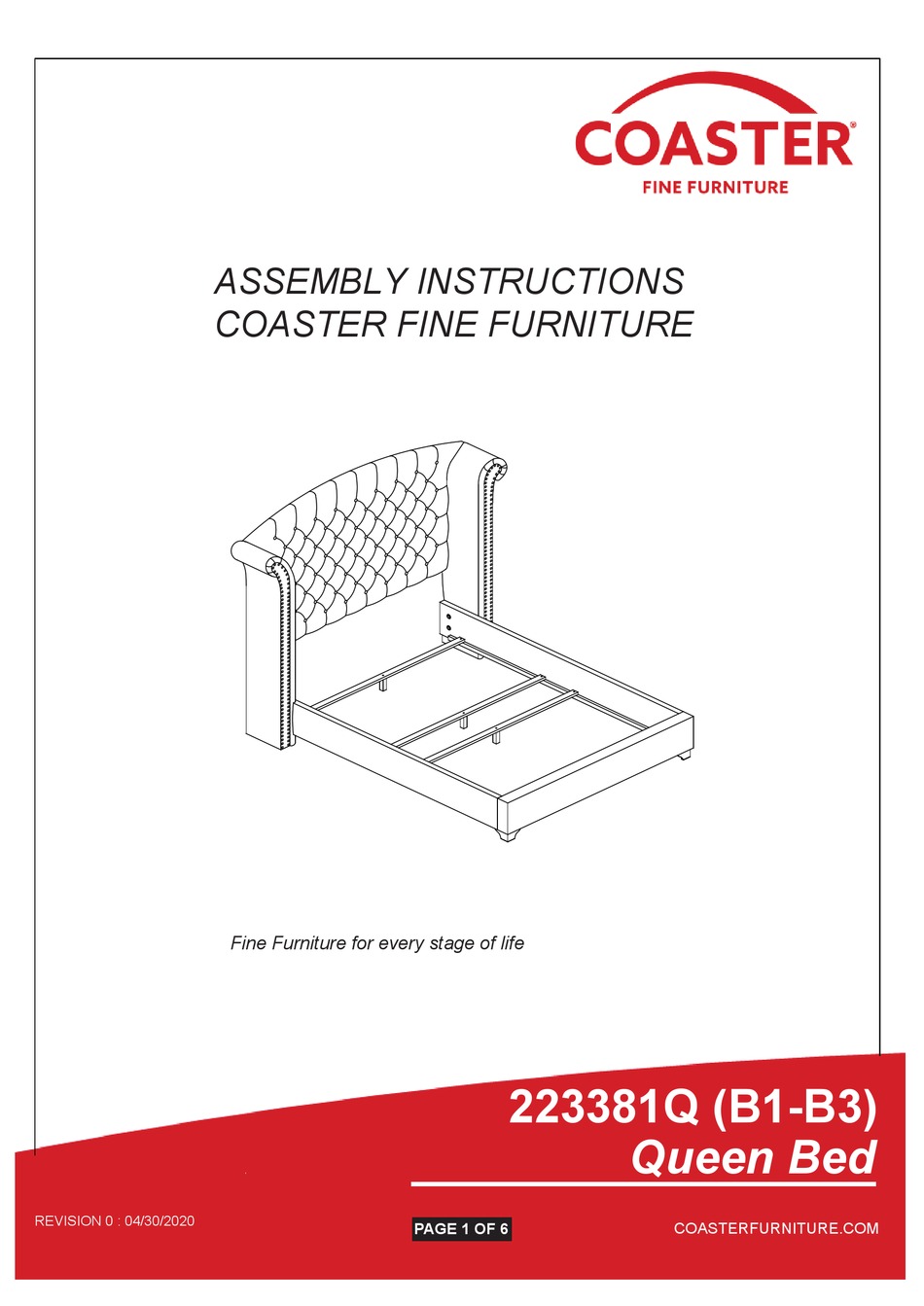 COASTER 223381Q ASSEMBLY INSTRUCTIONS MANUAL Pdf Download ManualsLib