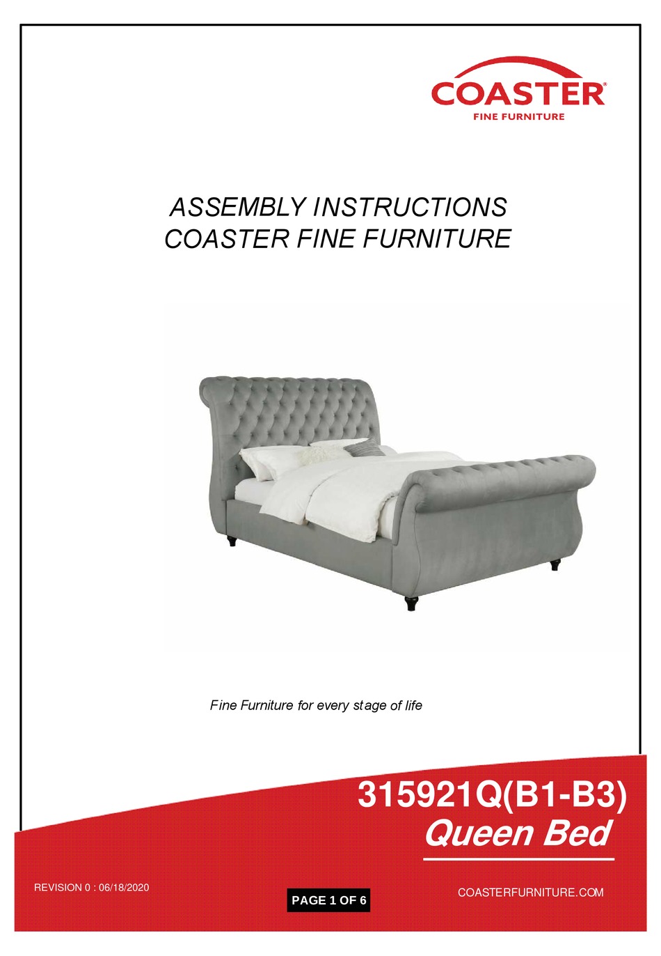 COASTER 315921Q ASSEMBLY INSTRUCTIONS MANUAL Pdf Download ManualsLib