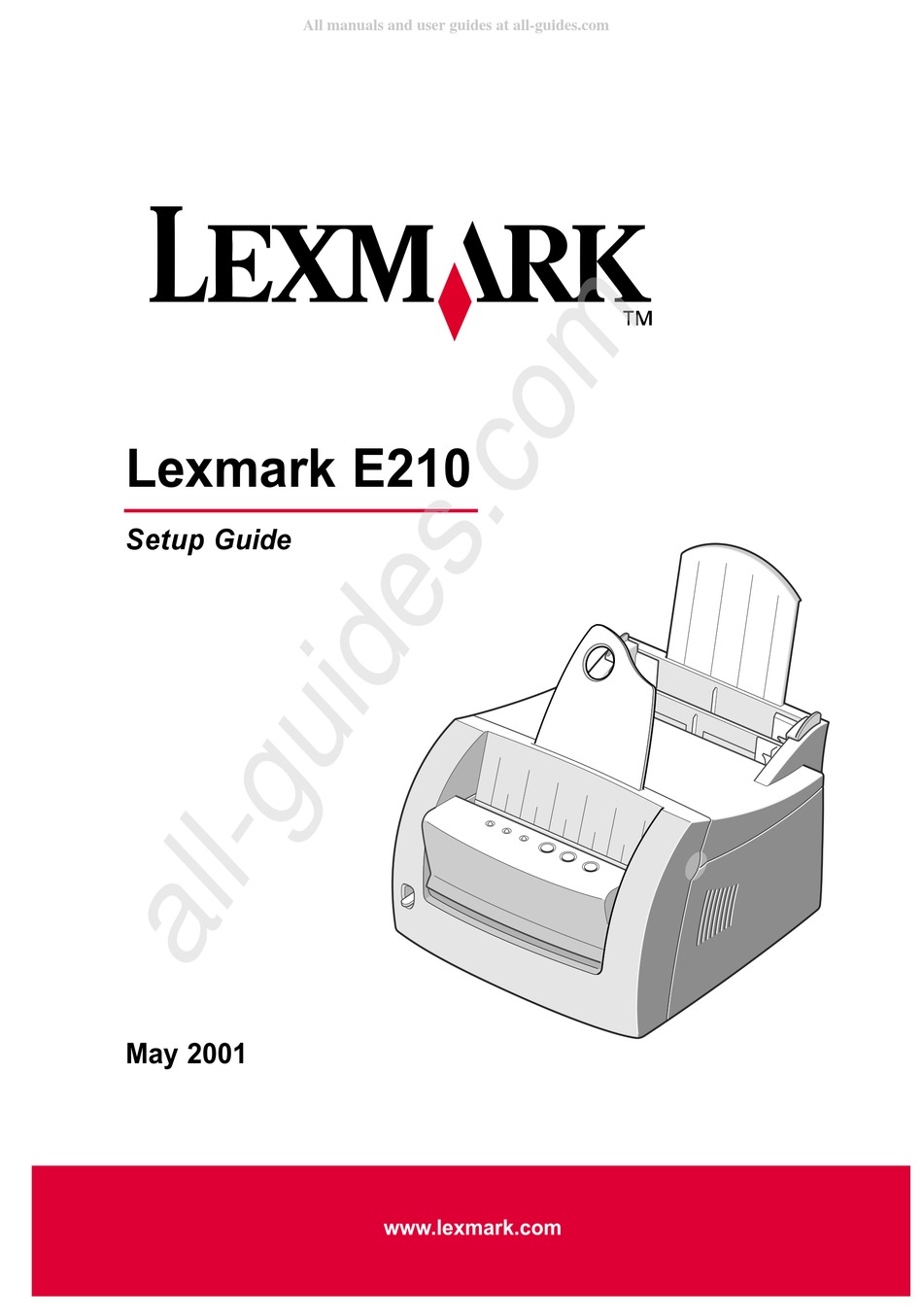 LEXMARK E210 SETUP MANUAL Pdf Download ManualsLib