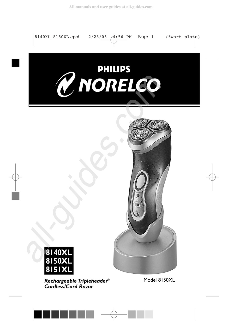 PHILIPS NORELCO 8140XL MANUAL Pdf Download ManualsLib