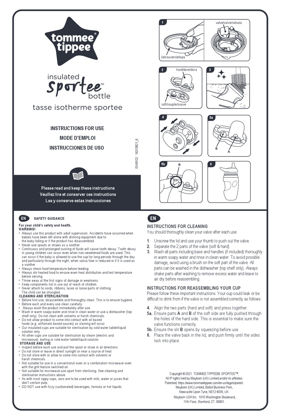 TOMMEE TIPPEE SPORTEE INSTRUCTIONS FOR USE Pdf Download ManualsLib