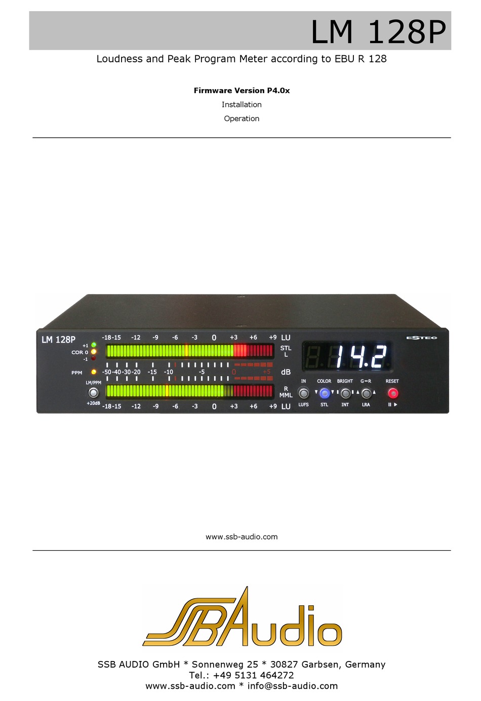 ESTEC LM 128P MANUAL Pdf Download | ManualsLib