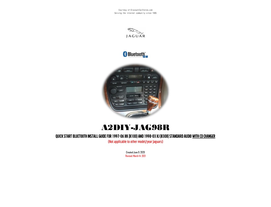 DISCOUNT CAR STEREO A2DIY JAG98R QUICK START INSTALL MANUAL Pdf discount-car-stereo-a2diy-jag98r-quick-start-install-manual-pdf