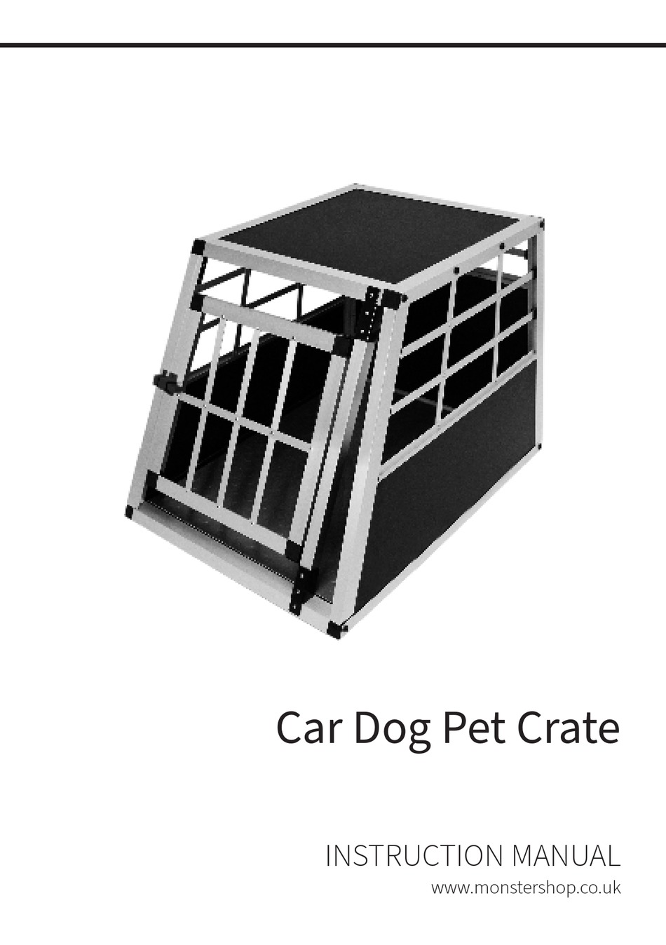 MONSTER CAR DOG PET CRATE INSTRUCTION MANUAL Pdf Download ManualsLib