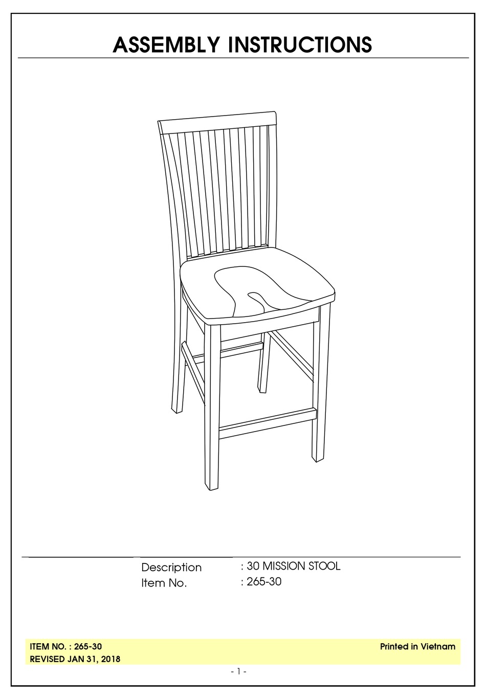 JOHN THOMAS 26530 ASSEMBLY INSTRUCTIONS Pdf Download ManualsLib