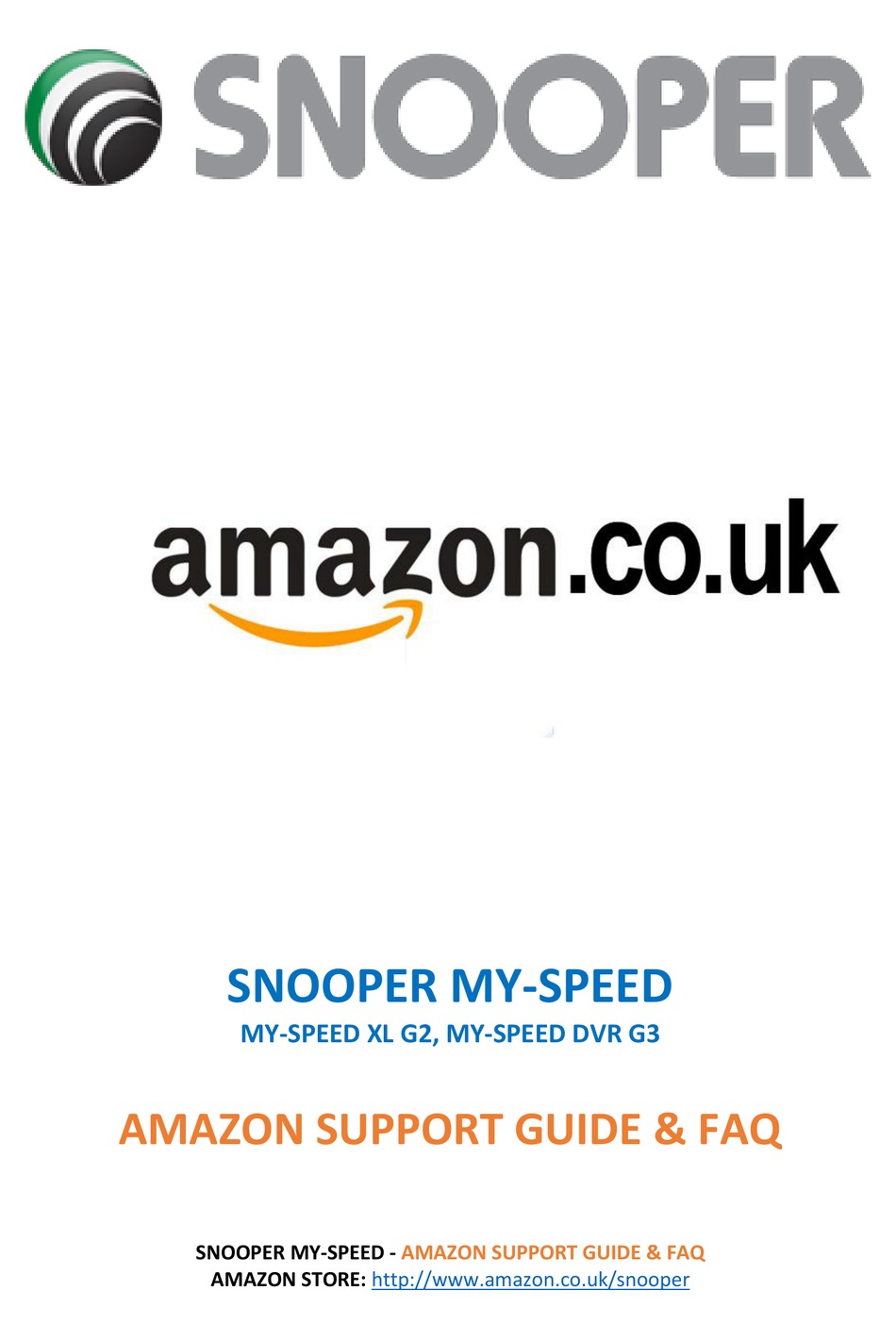 SNOOPER MYSPEED XL G2 MANUAL Pdf Download ManualsLib
