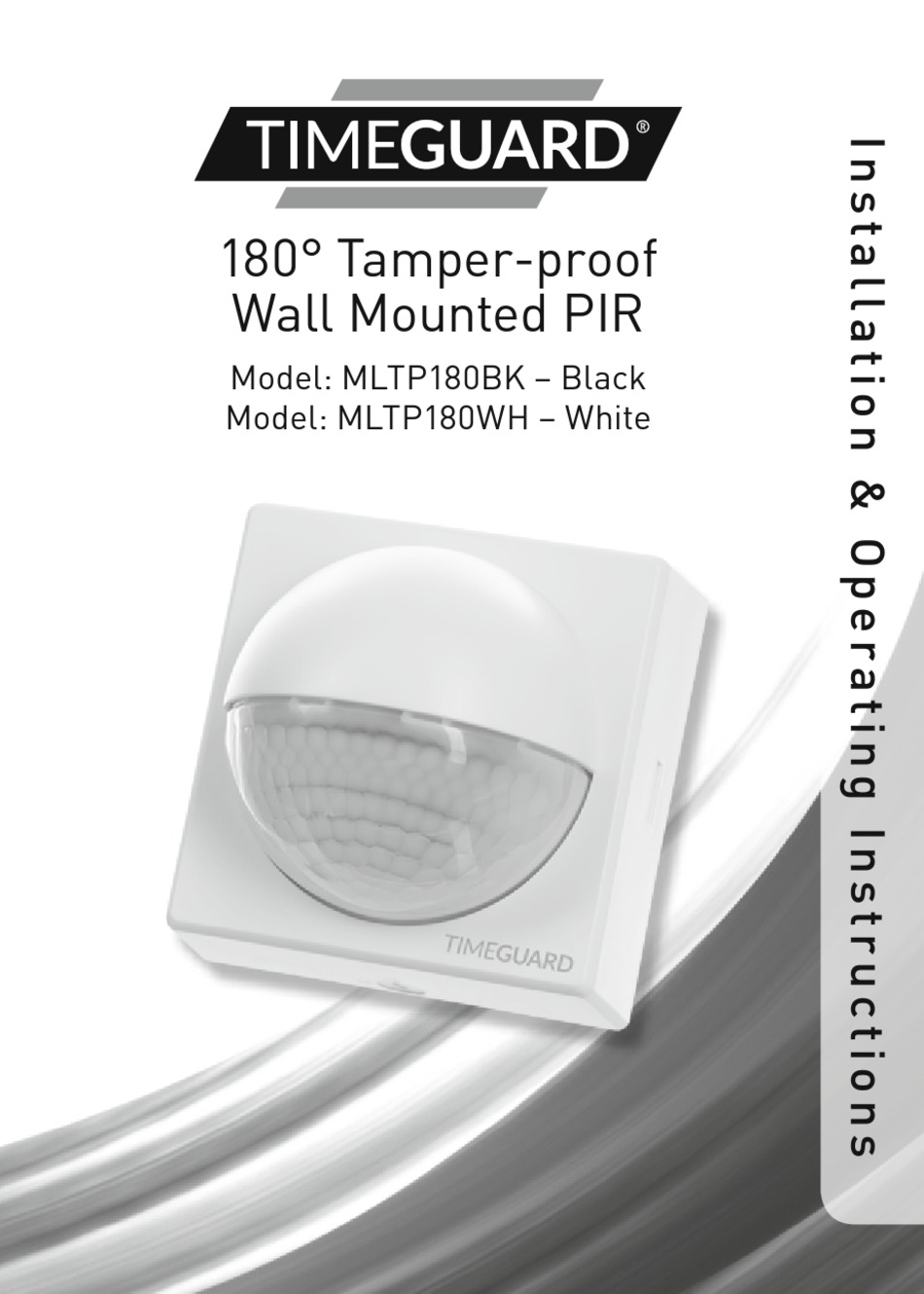 TIMEGUARD MLTP180BK INSTALLATION & OPERATING INSTRUCTIONS MANUAL Pdf