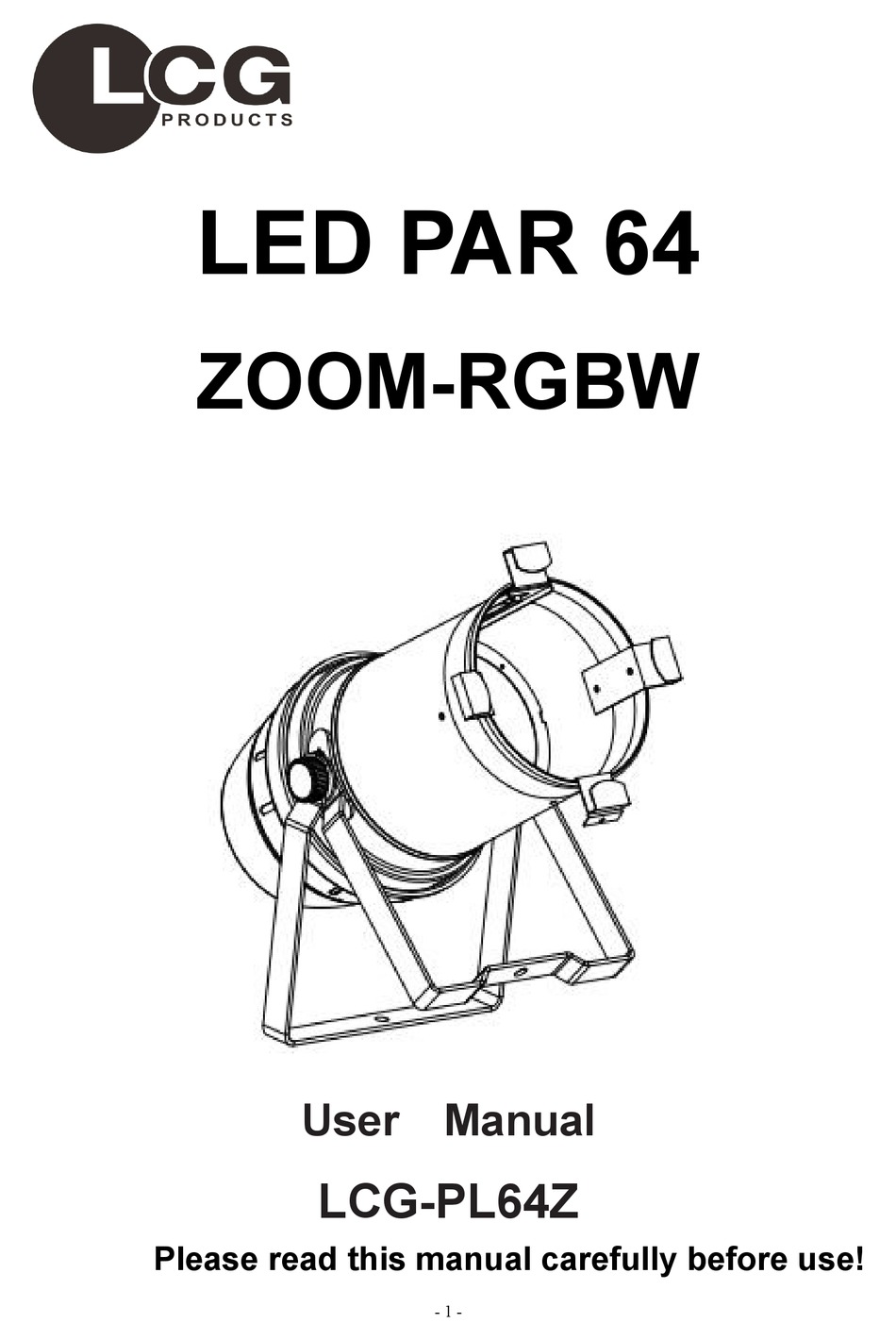 LCG PL64Z USER MANUAL Pdf Download ManualsLib