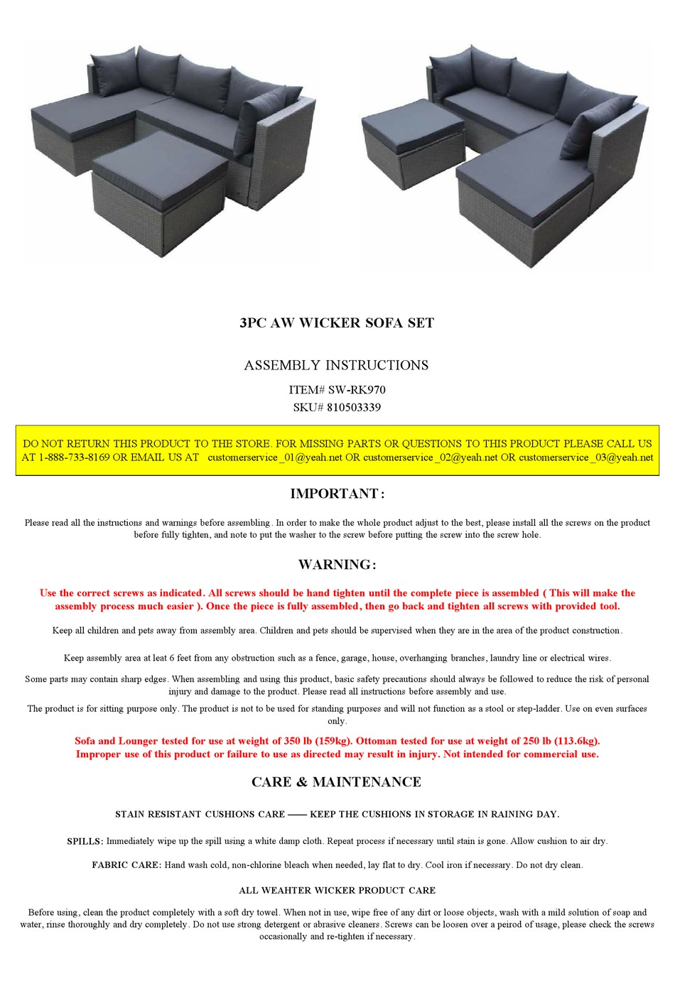 BIG LOTS SWRK970 ASSEMBLY INSTRUCTIONS MANUAL Pdf Download ManualsLib